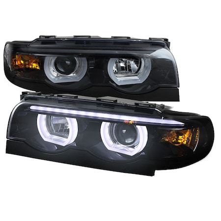 95-01 Bmw E87 Projector Headlights Chrome Housing Smoke Lens